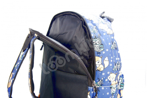 Рюкзак для девочки школьный "Совы-Лисы", размер L фото 4