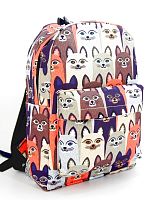 Рюкзак для девочки школьный "Осенние котики", размер M