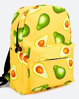Рюкзак для девочки школьный Авокадо, размер M, желтый