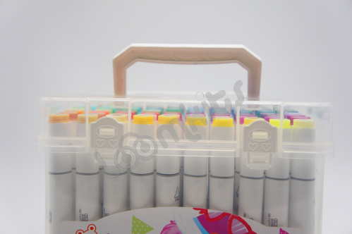Набор профессиональных маркеров для скетчинга - 80 шт в ящике фото 4