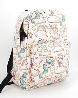 Рюкзак для девочки школьный "Единорожка", размер M, светло-розовый