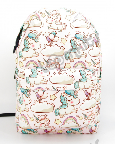 Рюкзак для девочки школьный "Единорожка", размер L, светло розовый фото 5