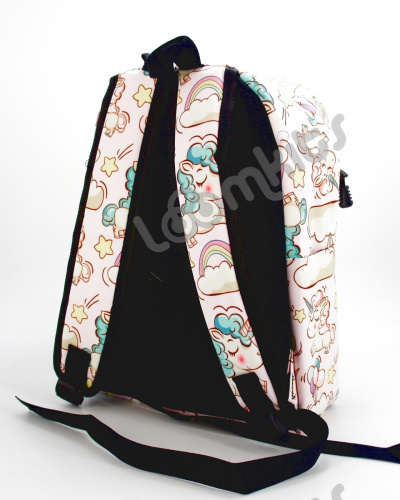 Рюкзак для девочки школьный "Единорожка", размер M, светло-розовый фото 5