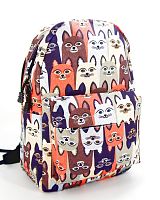 Рюкзак для девочки школьный "Осенние котики", размер L