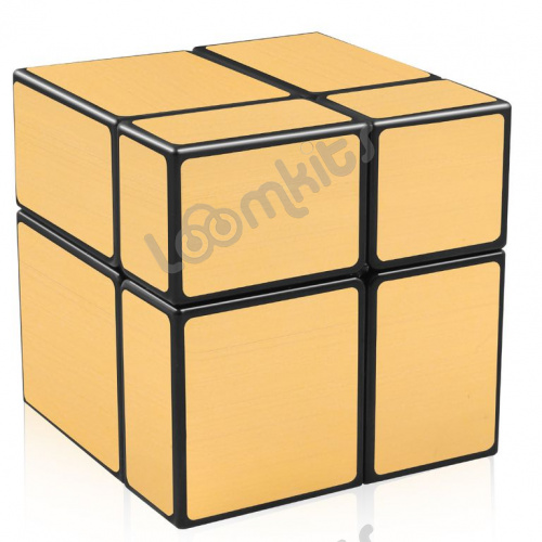 Зеркальный Кубик 2x2x2 непропорциональный (золотой) фото 2
