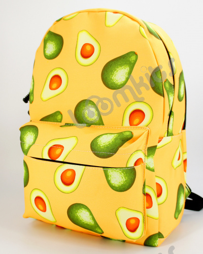 Рюкзак для девочки школьный Авокадо, размер L, желтый фото 3