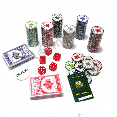 Покерный набор Empire, 200 фишек 11.5 г с номиналом в чемодане, сукно фото 4