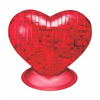 3D Головоломка Crystal Puzzle Сердце красное