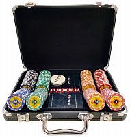 Покерный набор Crown, 200 фишек (14,5 г) в чемодане