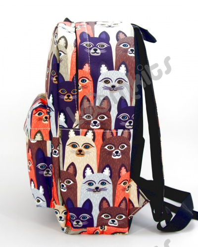 Рюкзак для девочки школьный "Осенние котики", размер M фото 5
