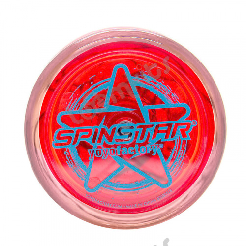 Йо-йо YoYoFactory SpinStar прозрачный красный фото 3