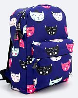 Рюкзак для девочки "Фиолетовые котики", размер M