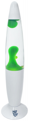 Лава-лампа 34 см Белый, Прозрачный/Зеленый