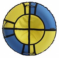 Санки надувные тюбинг "Street Hit" Оксфорд голубой-желтый (100 см)