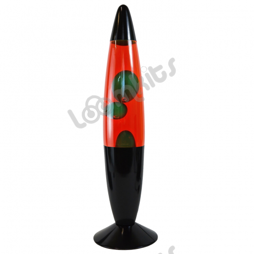 Лава-лампа Black 35 см, Красная/Зеленая