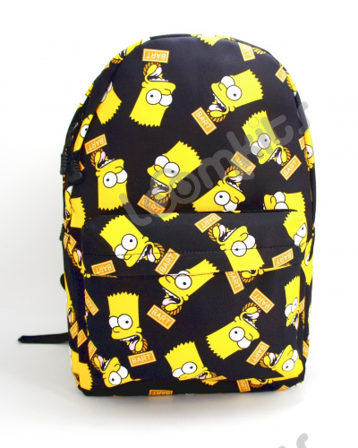 Рюкзак для подростков "Барт Симпсон", размер L, черный фото 2