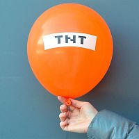 Воздушный шарик "TNT" из Minecraft