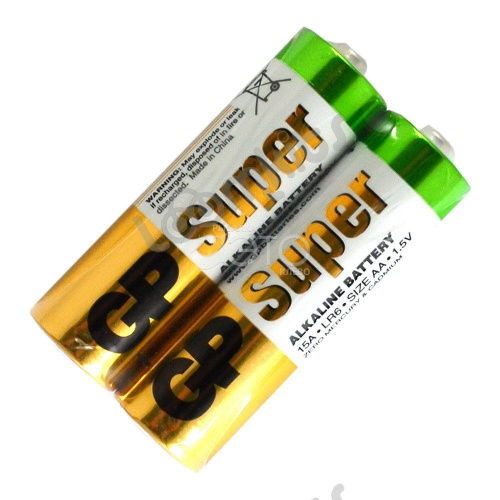 Набор алкалиновых батареек GP "Super Alkaline", тип АА, 2 шт