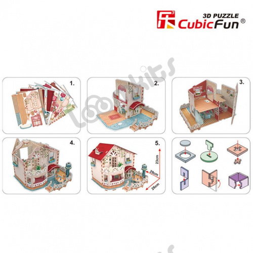 3D-пазл CubicFun Дом с верандой фото 8