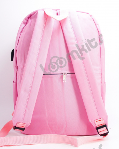 Рюкзак для девочки школьный Likee (Лайки) USB, 20309, розовый фото 5