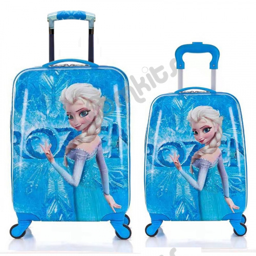 Большой детский чемодан на колесиках "Холодное сердце" Эльза фото 2