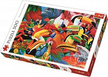 Пазл Trefl Цветные птицы, 500 деталей