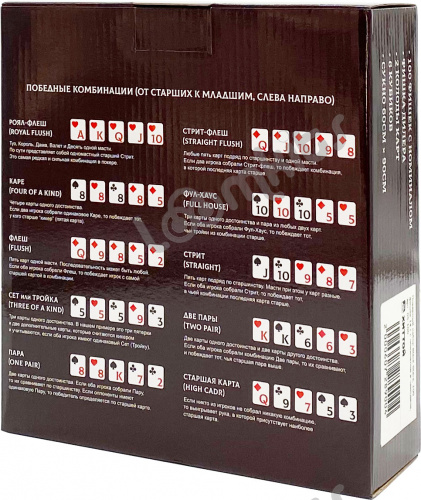 Покерный набор Empire, 100 фишек 11.5 г с номиналом в чемодане фото 7