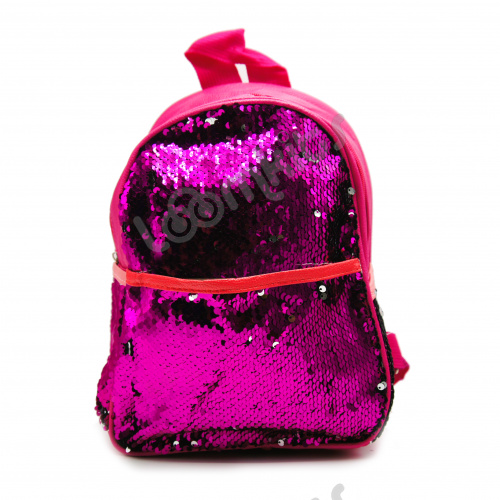 Рюкзак с пайетками меняющий цвет розовый фото 2