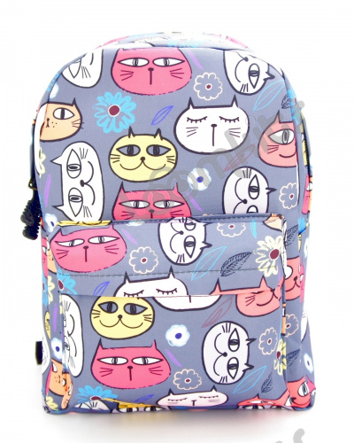 Рюкзак для девочки школьный "Летние Котики", размер M фото 3
