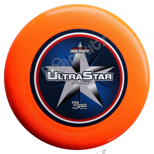 Диск Фрисби Discraft Ultra-Star полноцвет оранжевый (175 гр.) фото 2