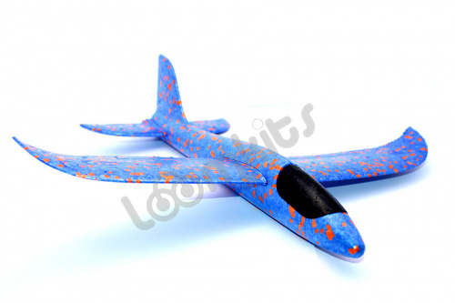 Метательный самолет 48 см - Синий фото 2