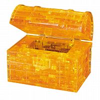 3D Головоломка Crystal Puzzle Сундук золотой
