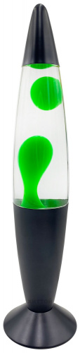 Лава-лампа, 35 см Black, Прозрачная/Зеленая