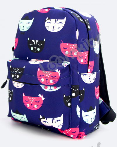 Рюкзак для девочки "Фиолетовые котики", размер M фото 3