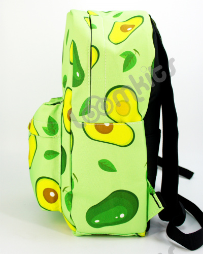 Рюкзак для девочки школьный Авокадо, размер M, зеленый фото 5