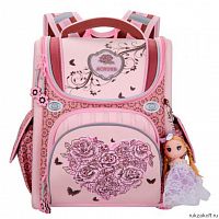 Школьный рюкзак Across ACR19-195 Розы (розовый)