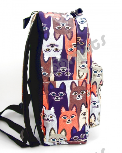 Рюкзак для девочки школьный "Осенние котики", размер M фото 3