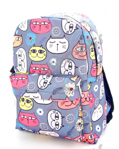 Рюкзак для девочки школьный "Летние Котики", размер M фото 4