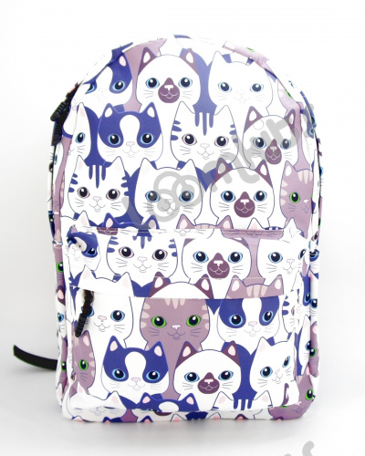 Рюкзак для девочки школьный "Котятки", размер L фото 2