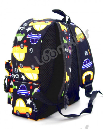 Рюкзак для мальчика дошкольный "Машинки", размер S, черный фото 5