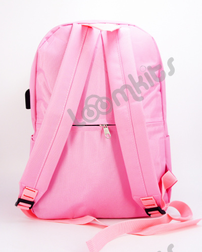 Рюкзак для девочки школьный Likee (Лайки) USB, 20300, розовый фото 5