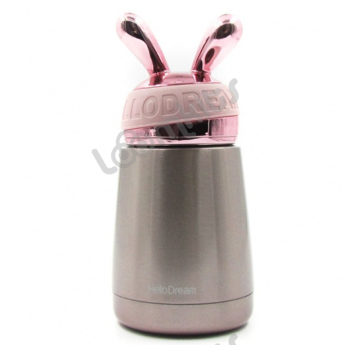 Термос Hello Dream, "Модный кролик", розовый, 300 мл фото 2