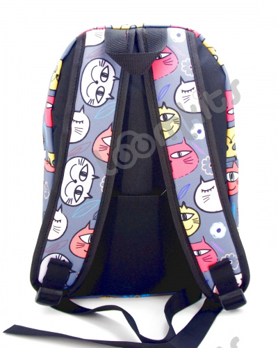 Рюкзак для девочки школьный "Летние Котики", размер M фото 5