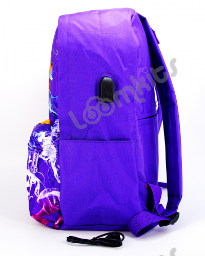 Рюкзак для девочки школьный Likee (Лайки) USB, 20300, сиреневый фото 5