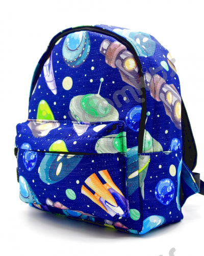Рюкзак дошкольный "Ufo-шки", размер S, синий фото 3