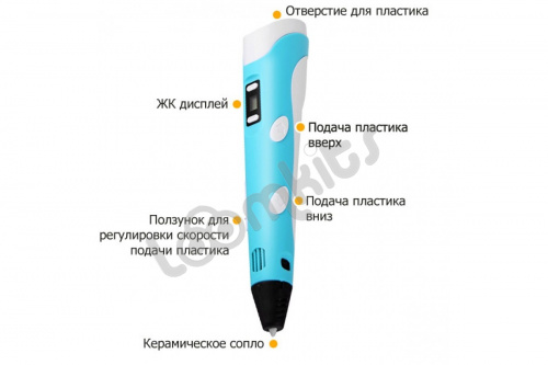 3D-ручка 3DPen-3 голубая фото 5