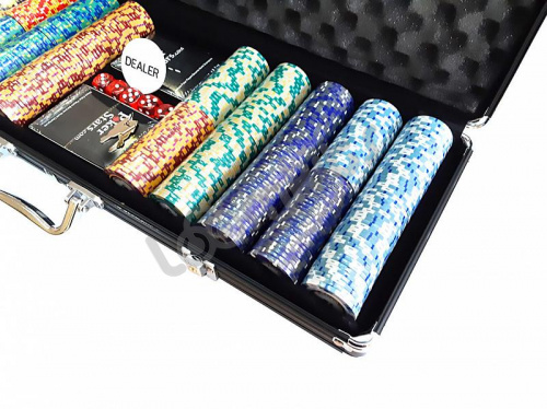 Покерный набор Monte Carlo, 500 фишек (14,5 г) в чемодане фото 4