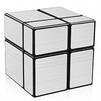 Головоломка Fanxin Зеркальный Кубик 2x2x2 непропорциональный (Mirror Cube 2x2x2) серебряный