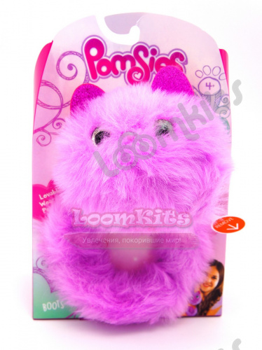 Интерактивная игрушка котенок Pomsies фиолетовый фото 2