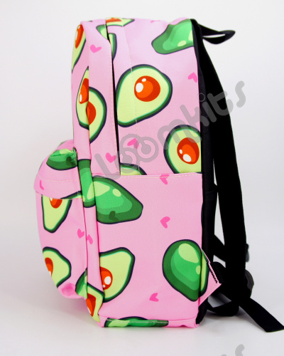 Рюкзак для девочки школьный Авокадо, размер M, розовый фото 5